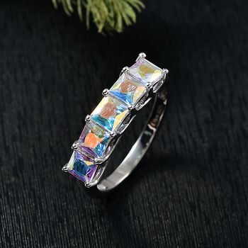 D'Joy Merkur mystischer Topas Ring 925 Silber rhodiniert (Gr&ouml;&szlig;e 19.00) ca. 2,25 ct