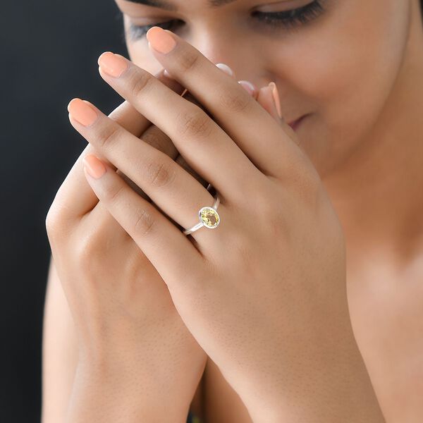 Citrin Ring, 925 Silber (Gr&ouml;&szlig;e 16.00) ca. 1,21 ct image number 3