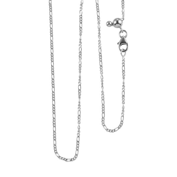 2er-Set - Figaro-Halskette und Armband , silber platiniert image number 6