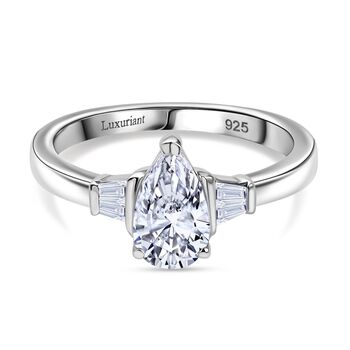 LUXURIANT DIAMOND - Lab Grown Diamant VS-EF IGIzertifiziert Ring 925 Silber rhodiniert  (Gr&ouml;&szlig;e 19.00) ca. 1.00 ct