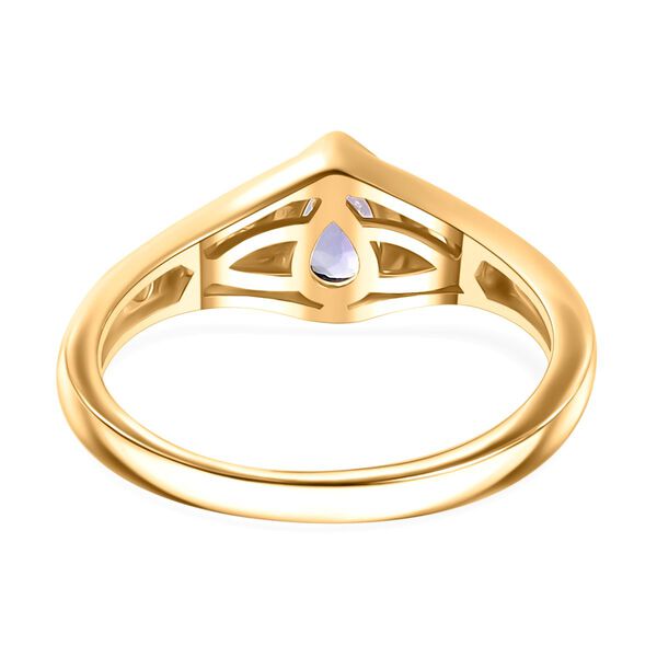 Tansanit und Zirkon Ring - 0,47 ct. image number 5
