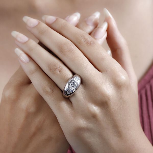 Moissanit Ring - 1,46 ct. image number 8