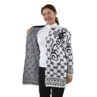 Kuschelig weicher und langer Cardigan mit Taschen, One Size, Etnisches Muster, weiß image number 3