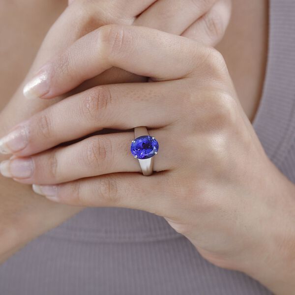 RHAPSODY AAAA Tansanit Ring in 950 Platin - 4,40 ct. image number 9