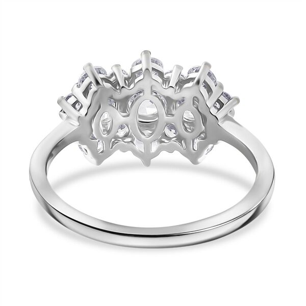 J Francis gefertigt mit SWAROVSKI- Swarovski Zirkonia Ring, 925 Silber rhodiniert image number 6