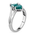 Grandidierit und Zirkon Ring 925 Silber platiniert  ca. 0,98 ct image number 4