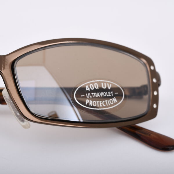 Sonnenbrille mit Kristallen, braun image number 5