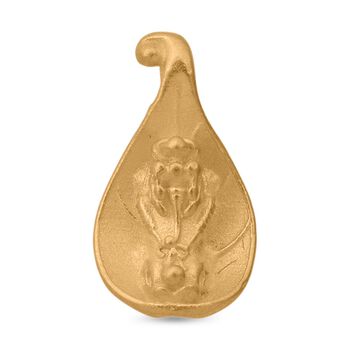 Pixiu-Blatt Anh&auml;nger in 999 Gold