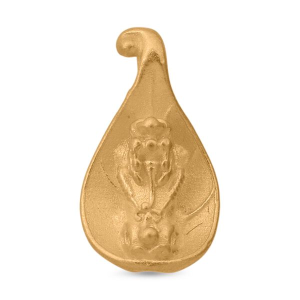 Pixiu-Blatt Anh&auml;nger in 999 Gold