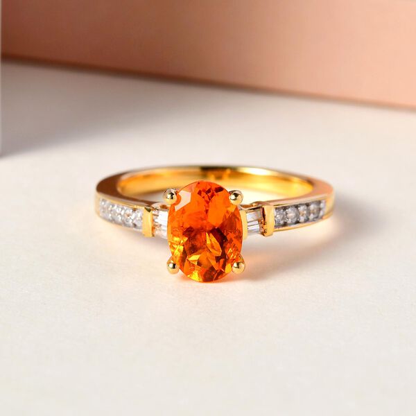 Salamanca Feueropal und Zirkon-Ring - 1,03 ct. image number 2