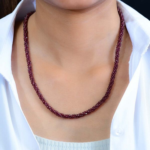 Rhodolith Granat Halskette, 60cm - 100 ct. image number 3