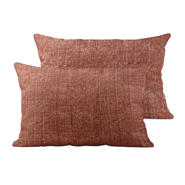 4-teiliges Set - melierte Kissenhüllen aus Mikrofaser, 2x 40x40 cm und 2x 40x80 cm, Türkis image number 2