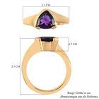 Natürlicher, marokkanischer Amethyst-Ring, 925 Silber Gelbgold Vermeil  ca. 1,72 ct image number 6
