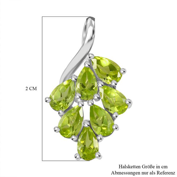 Nat&uuml;rlicher Peridot-Anh&auml;nger, 925 Silber ca. 1,74 ct image number 6