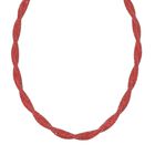 Rosa Kristall Halskette, ca. 50 cm + 5 cm Extender, Rot