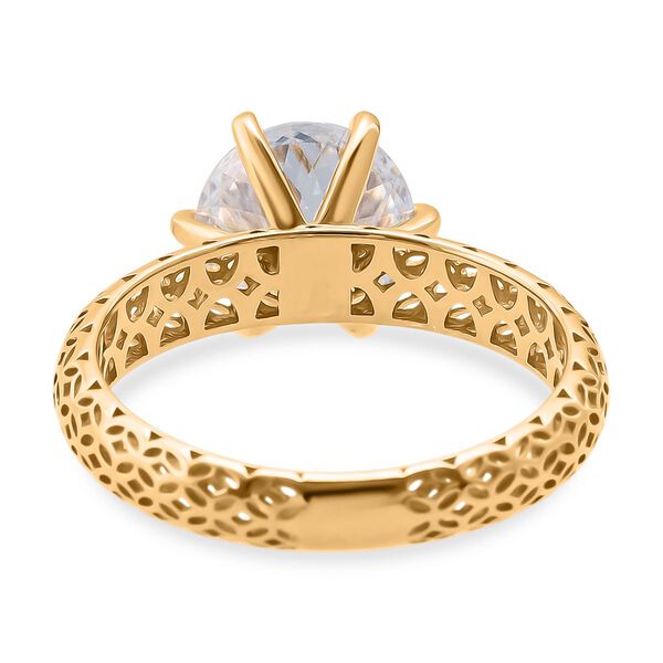 D'Joy Moissanit Ring 925 Silber 750 Gelbgold Vermeil (Gr&ouml;&szlig;e 17.00) ca. 2,23 ct image number 5