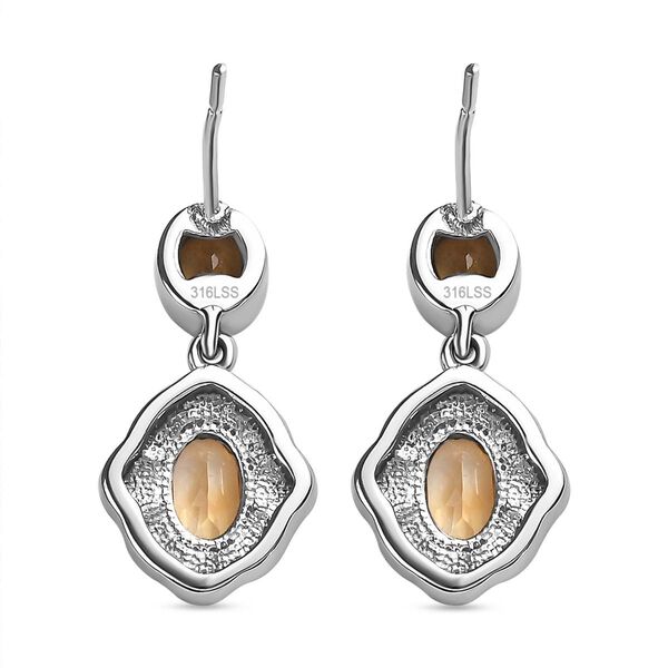 Citrin Ohrringe  Edelstahl ca. 1.52 ct image number 5