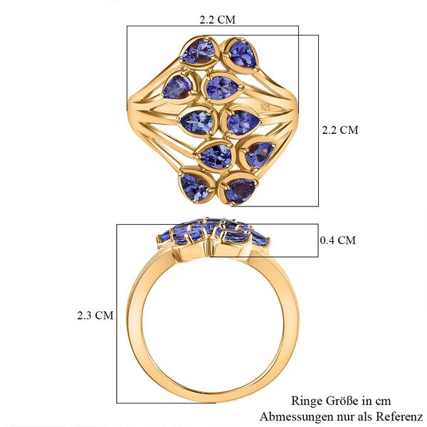 Tansanit Cocktail Ring - 1,57 ct. image number 7