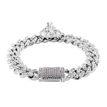 Wei&szlig;er Kristall Armband ca. 19 cm