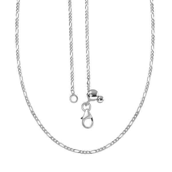 Figaro Kette in 925 Silber, 50 cm image number 5