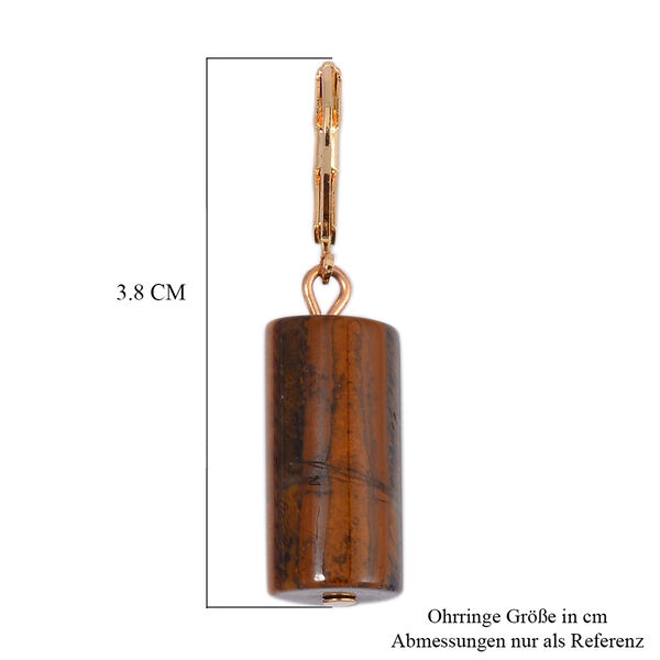 Gelbes Tigerauge Schmuckset  Legierung Standard gelb vergoldet ca. 91,40 ct. image number 7