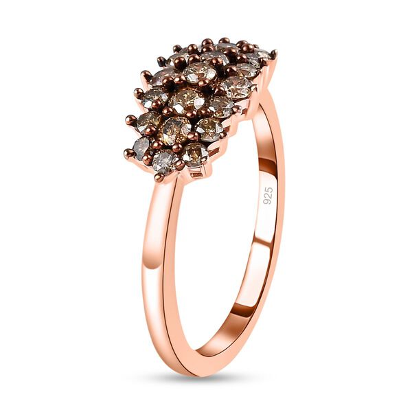 Nat&uuml;rlicher Champagner-Diamant-Bandring - 0,50 ct. image number 5