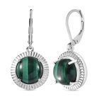 Malachit Ohrringe Messing ca. 10.09 ct