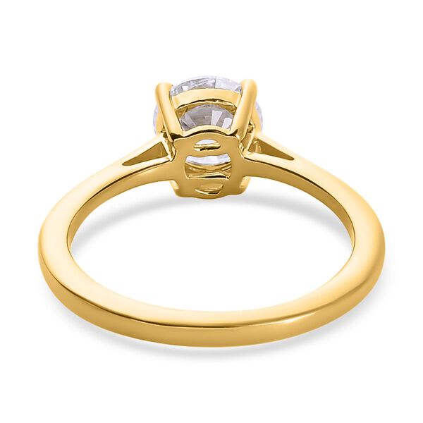 Moissanit Ring in Silber mit Gelbgold Vermeil- 0,92 ct. image number 6