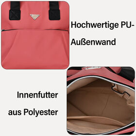 Praktischer Shopper mit verstellbarem Riemen, Korallfarben