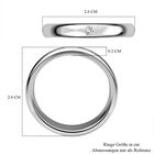 Diamant P1 Band Ring 925 Silber platiniert  ca. 0,05 ct image number 5