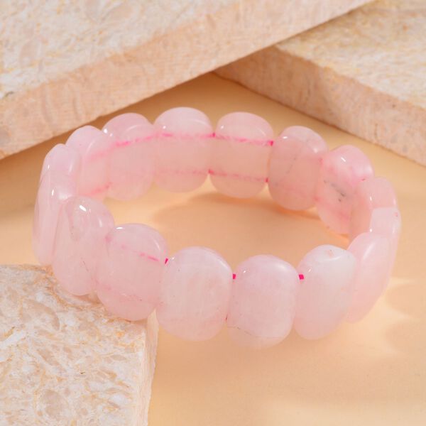 Rosenquarz Armband 17 cm  ca. 215.65 ct image number 1