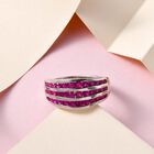 Premium thailändischer Rubin-Ring, 925 Silber platiniert  ca. 1,97 ct image number 1