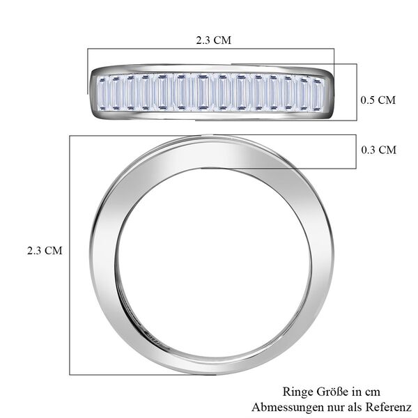 LUXURIANT DIAMOND - Lab Grown Diamant VS-EF SGL zertifiziert Ring 950 Platin (Gr&ouml;&szlig;e 19.00) ca. 2.00 ct image number 5