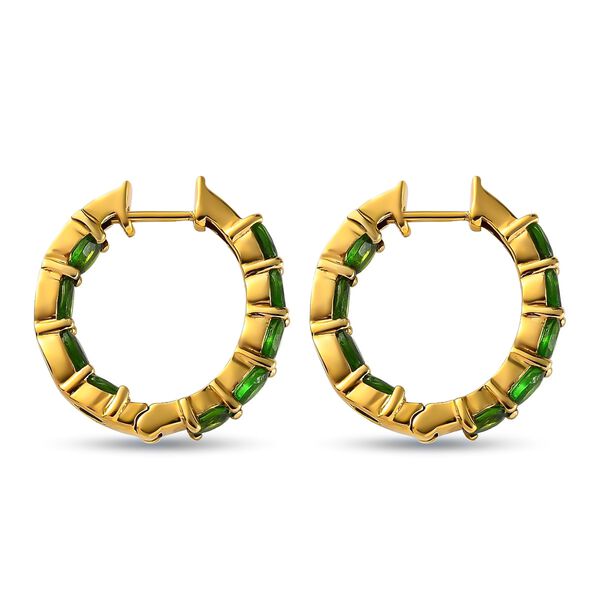 Nat&uuml;rliche Chromdiopsid-Creolen - 3,69 ct. image number 4