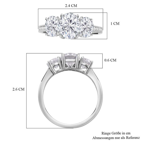 Moissanit Ring, ca. 4.07 ct image number 6