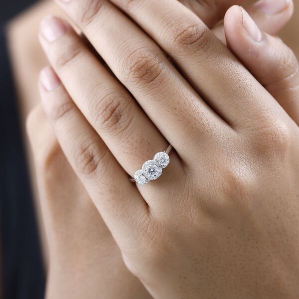 Moissanit Ring - 0,98 ct. image number 9