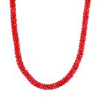 Roter Magie Farbe Kristall Halskette ca. 50 cm+ 5 cm Extender Standard