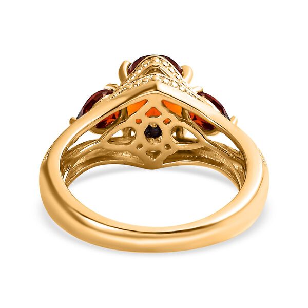 GP Art D&eacute;co Kollektion - Madeira Citrin und blauer Saphir-Ring - 2,68 ct. image number 6