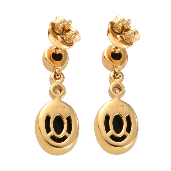 Boulder Opal Triplett und Zirkon-Ohrh&auml;nger in Silber image number 5