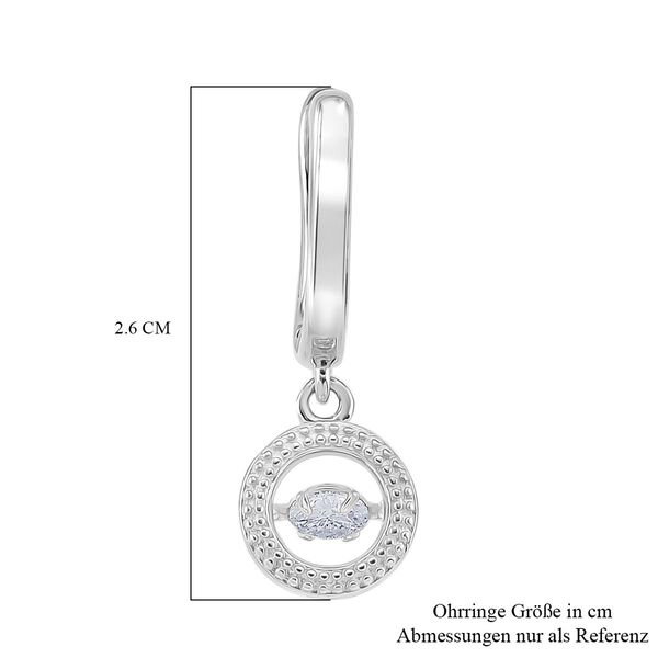 RADIANTA GRA zertifiziert Moissanit (D-VVS) Ohrringe 925 Silber rhodiniert ca. 0.48 ct image number 5