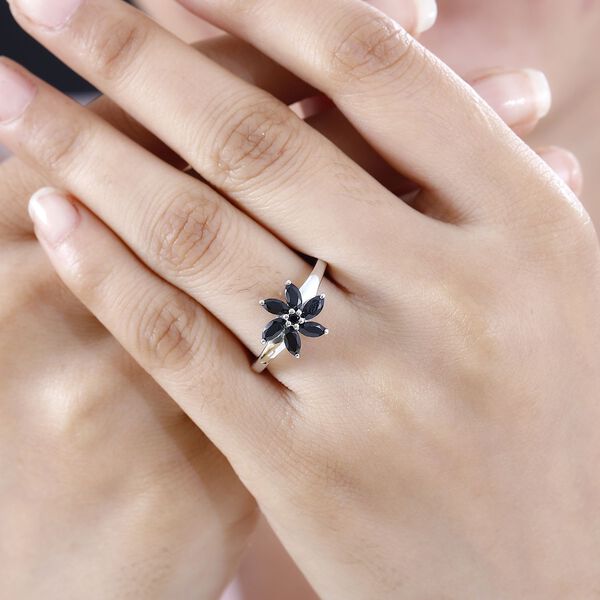 Schwarzer Spinell-Ring  - 1,24 ct. image number 3