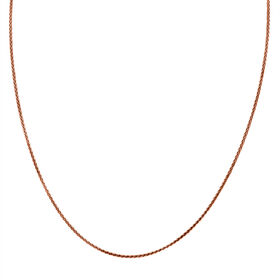 Italienische Spigakette, 925 Silber rosévergoldet, ca. 75 cm, ca. 6,20g
