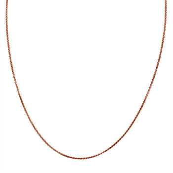 Italienische Spigakette, 925 Silber ros&eacute;vergoldet, ca. 75 cm, ca. 6,20g