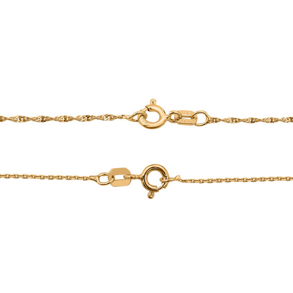 925 Silber vergoldet Kette ca. 45 cm ca. 2,55g image number 4