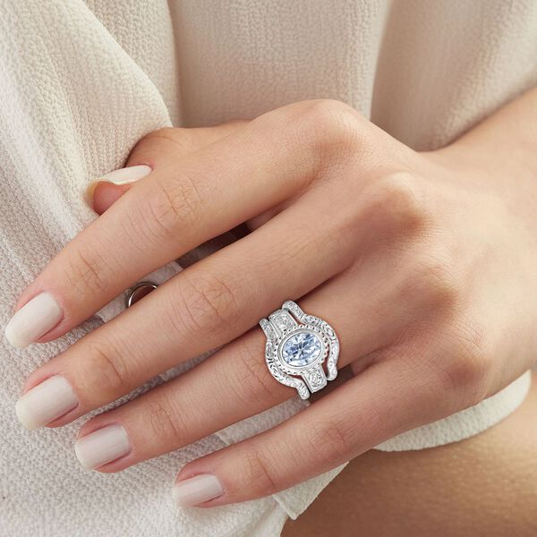 Royal Bali - D Joy Moissanit Ring 925 Silber (Größe 17.00) ca. 2.78 ct image number 2