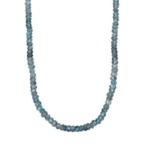 D'Joy AA Blauer Zirkon Halskette ca. 45 cm 925 Silber rhodiniert ca. 100,00 ct. image number 0