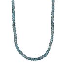 D'Joy AA Blauer Zirkon Halskette ca. 45 cm 925 Silber rhodiniert ca. 100,00 ct.