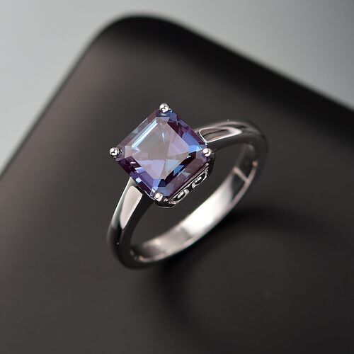 AAA Lab Grown Alexandrite Ring 417 Gold (Größe 18.00) ca. 2,95 ct image number 1