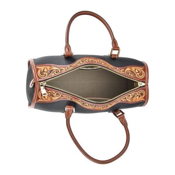 Grand Pelle  - Echtleder Umhängetasche, 34,5x15x21 cm, schwarz image number 10