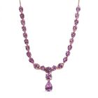 Rose de France Amethyst Collier, ca. 45 cm, 925 Silber rosévergoldet ca. 30.70 ct image number 0